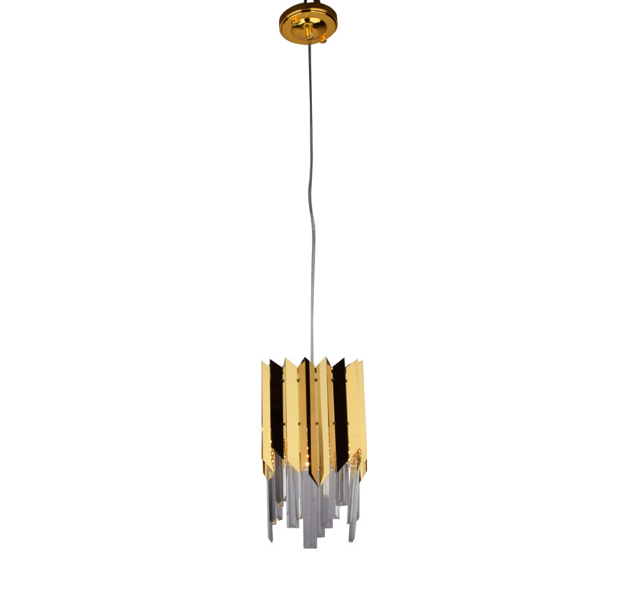 Gold Plated LED Pendant Light (Round Small)