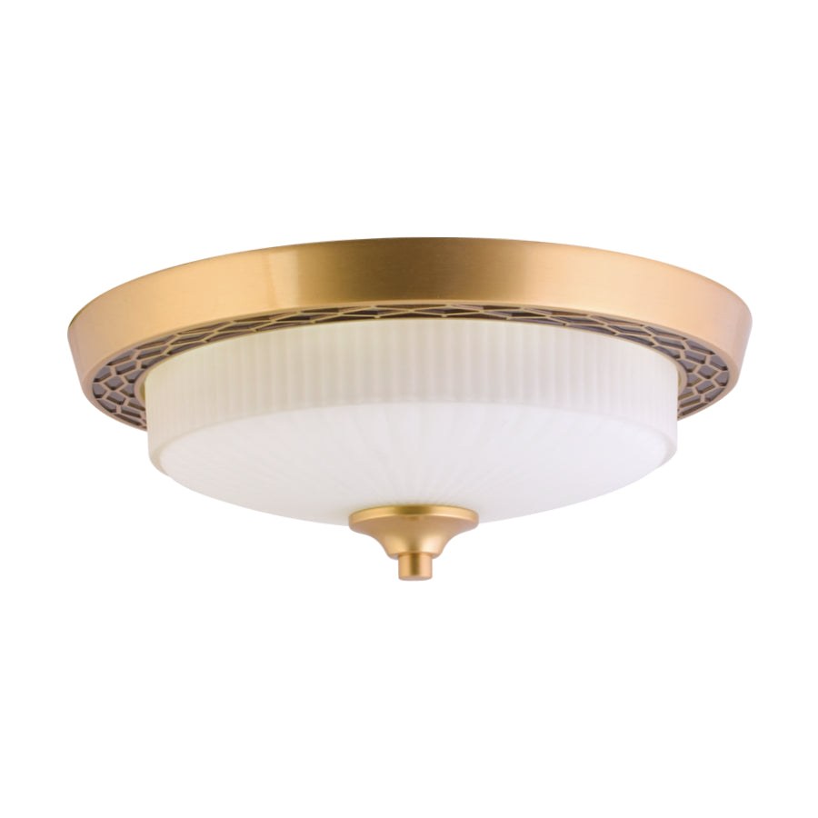 Aged Gold Ceiling Light, 12 inches