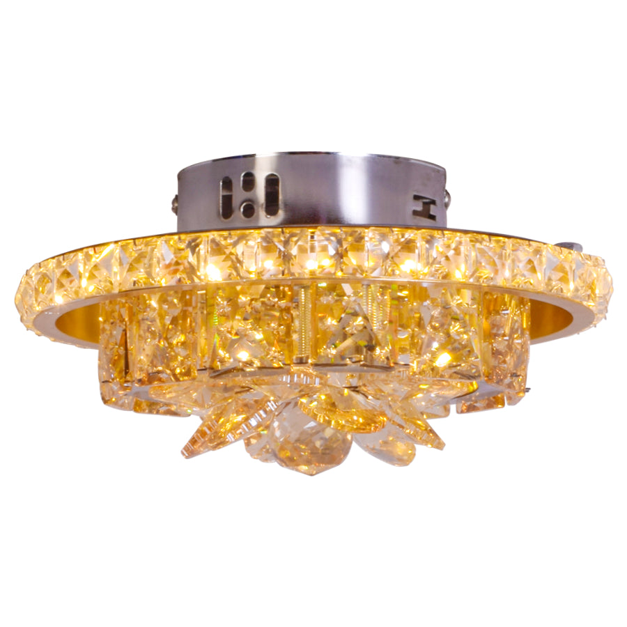 Gold Crystal LED Ceiling Light