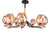 Modern Chandelier 10 Lights with Glass Shades