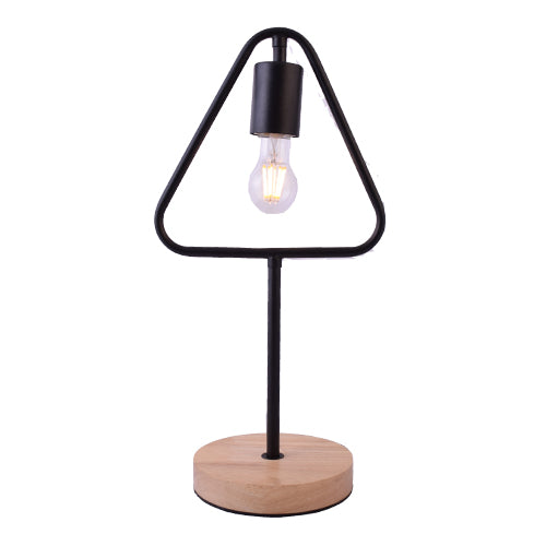 Triangle Iron Table Lamp with LED Bulb-Starry Night