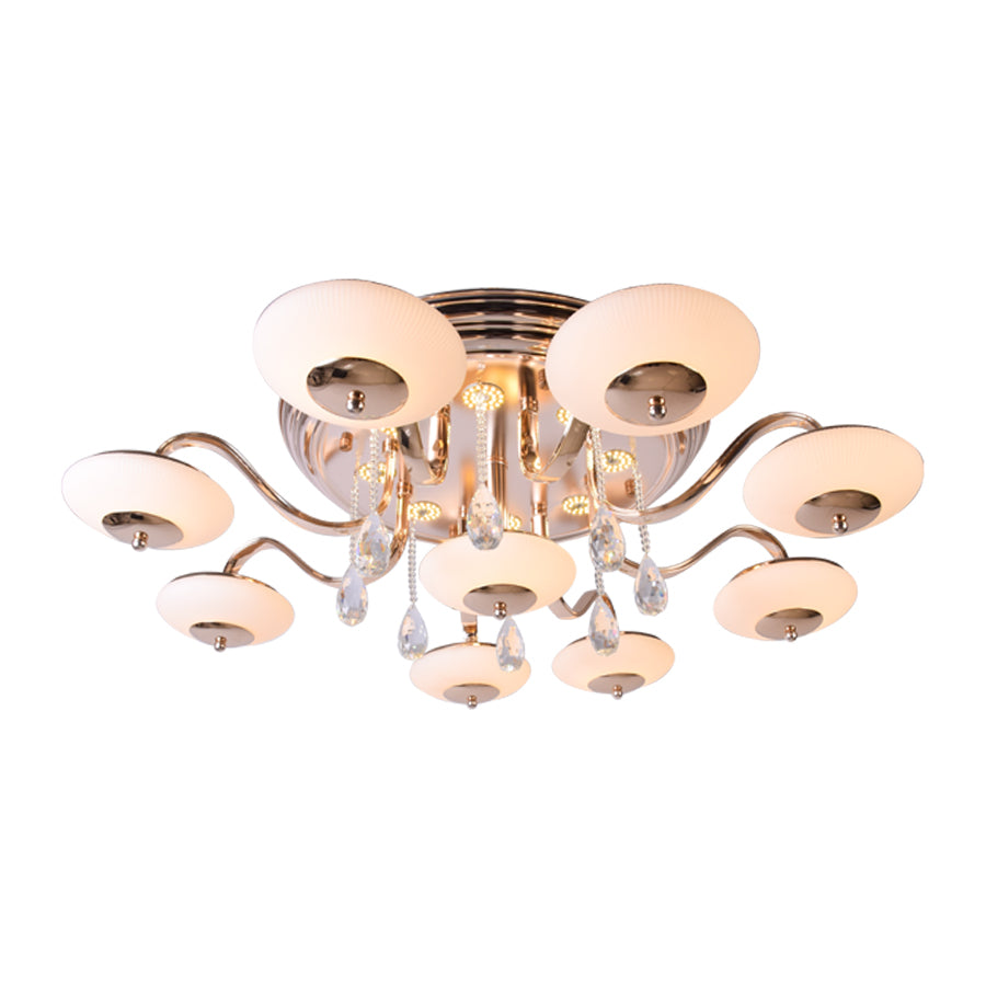Gold Spider LED Ceiling Light, 9 Arms