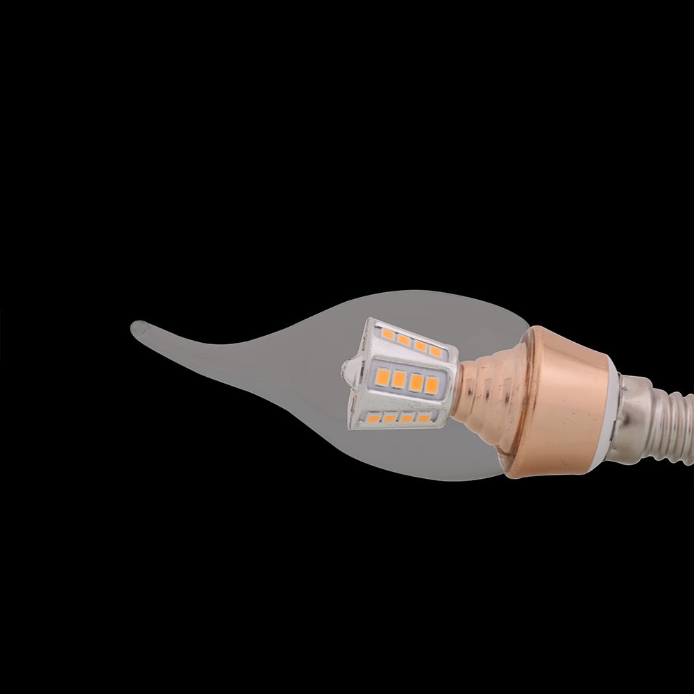 Flame Tip LED Bulb 6 Watt Warm White E14 (Pack of 2)