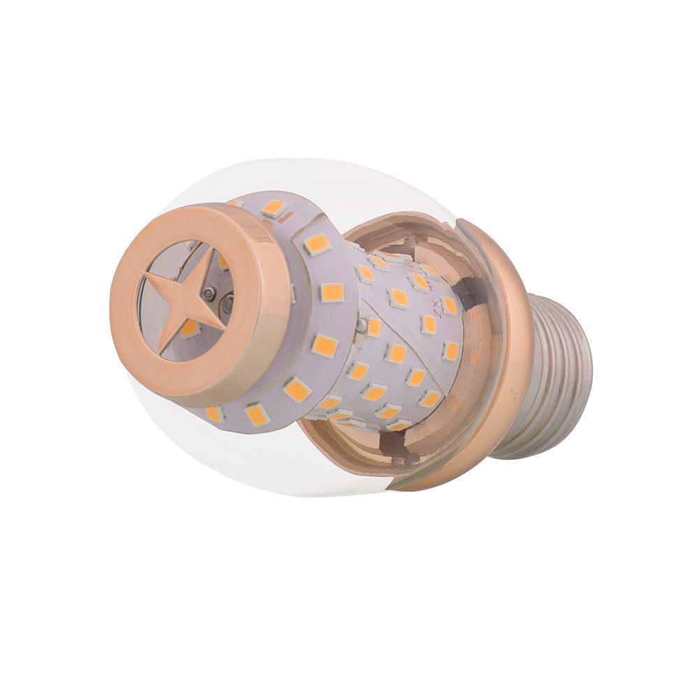 Round LED Bulb 8 Watt Warm White E27