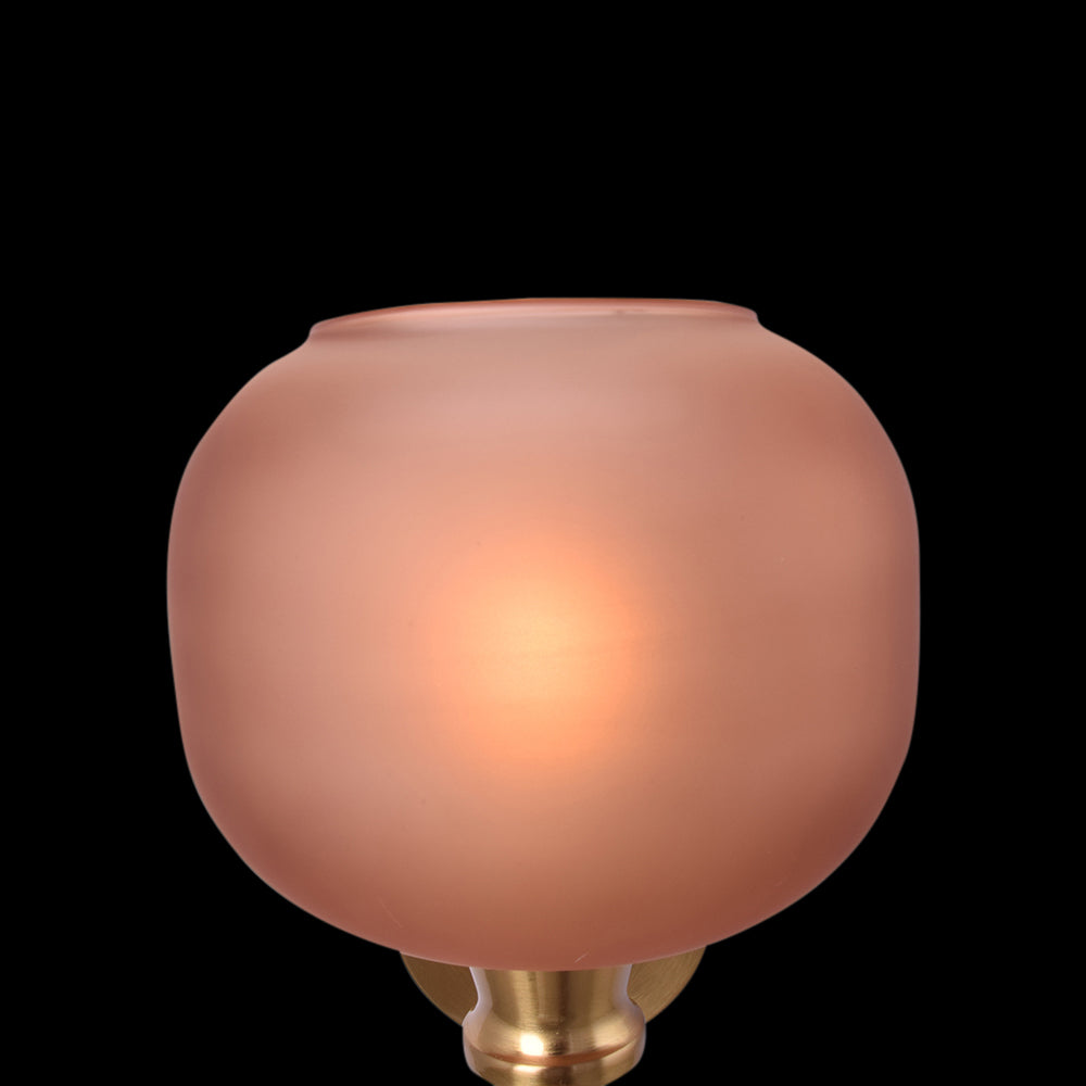Frosted Amber Wall Light