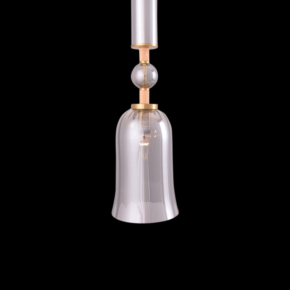 Luxe Glass Bell Pendant Light