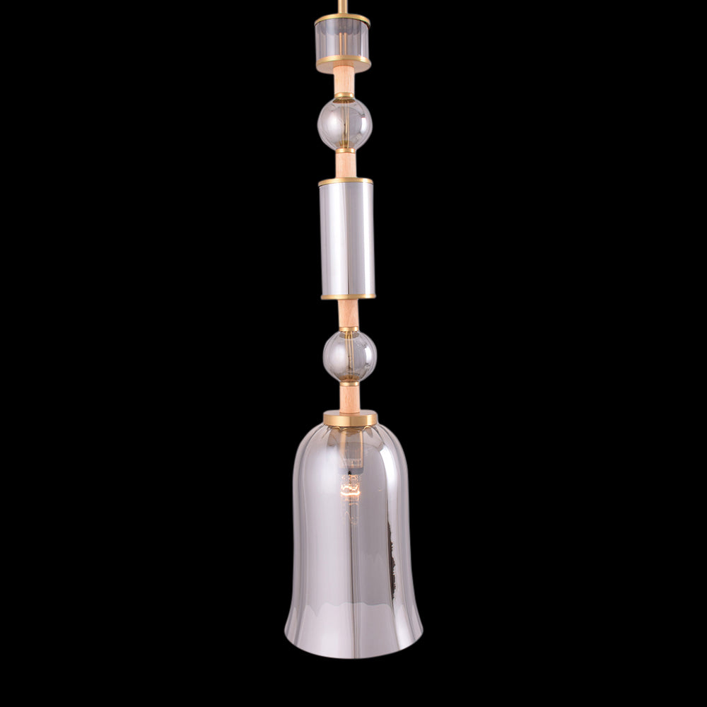 Luxe Glass Bell Pendant Light