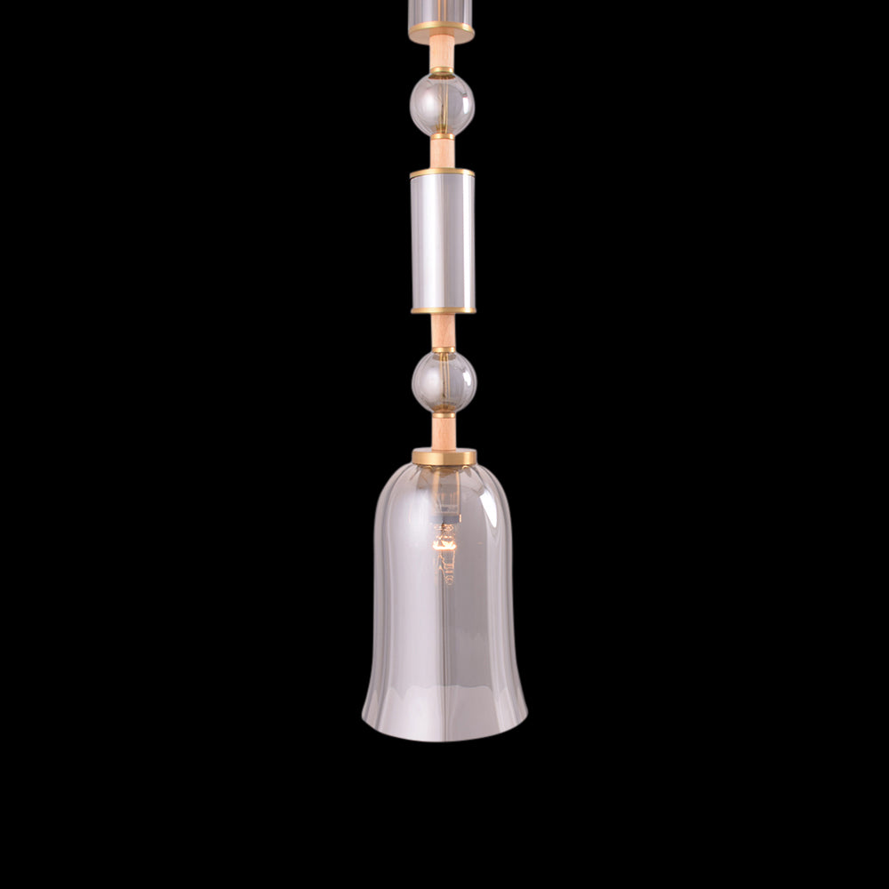 Luxe Glass Bell Pendant Light