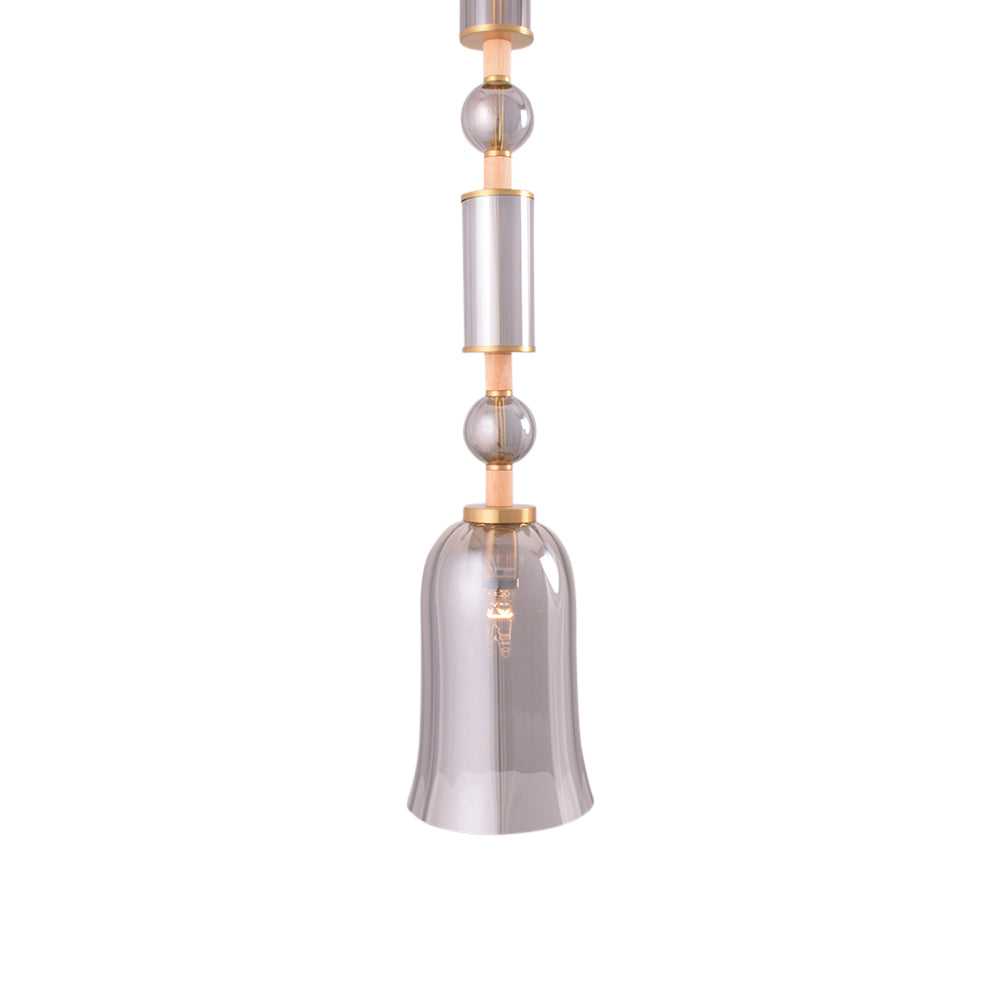 Luxe Glass Bell Pendant Light