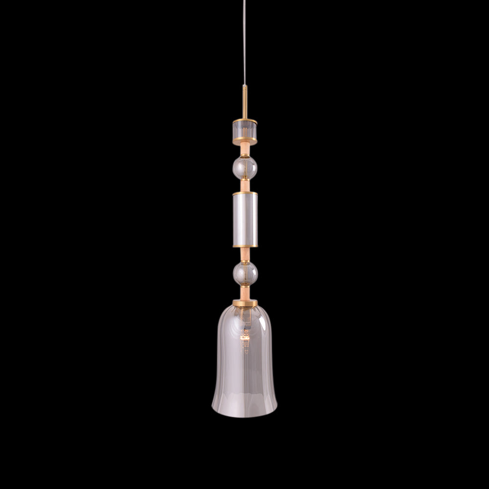Luxe Glass Bell Pendant Light