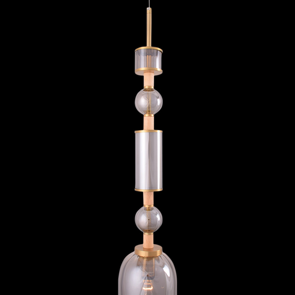 Luxe Glass Bell Pendant Light