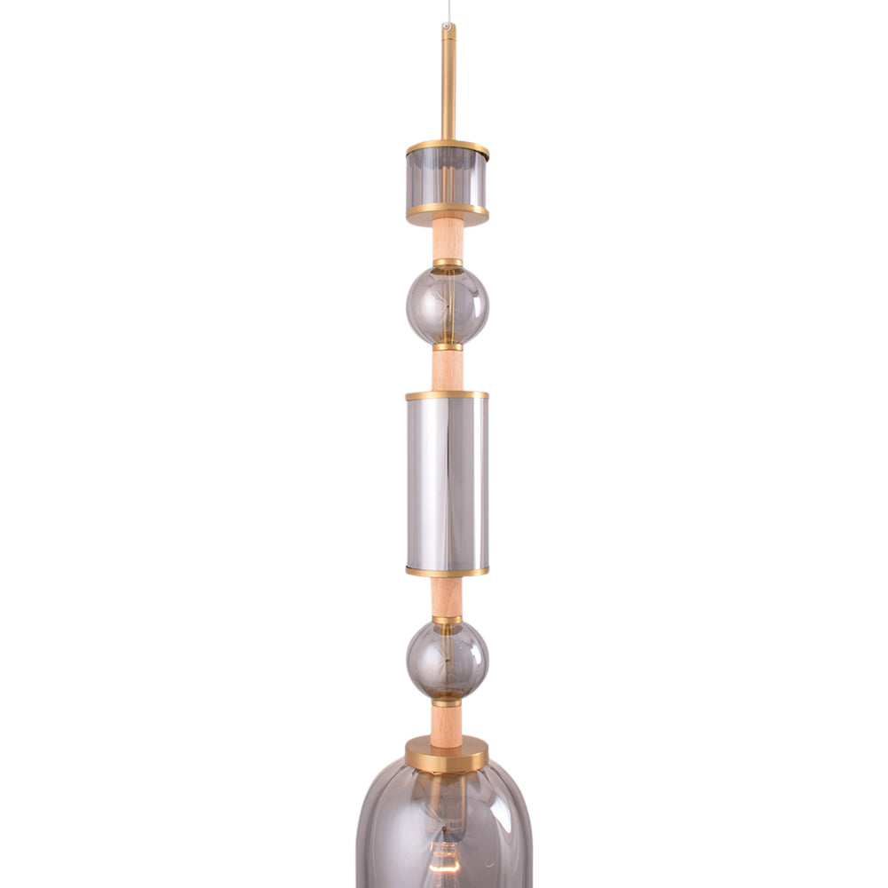 Luxe Glass Bell Pendant Light