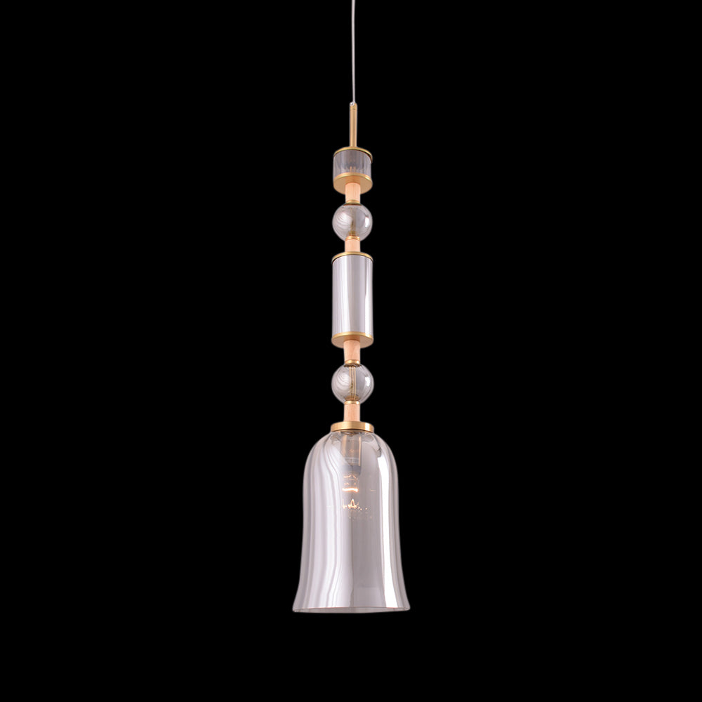 Luxe Glass Bell Pendant Light
