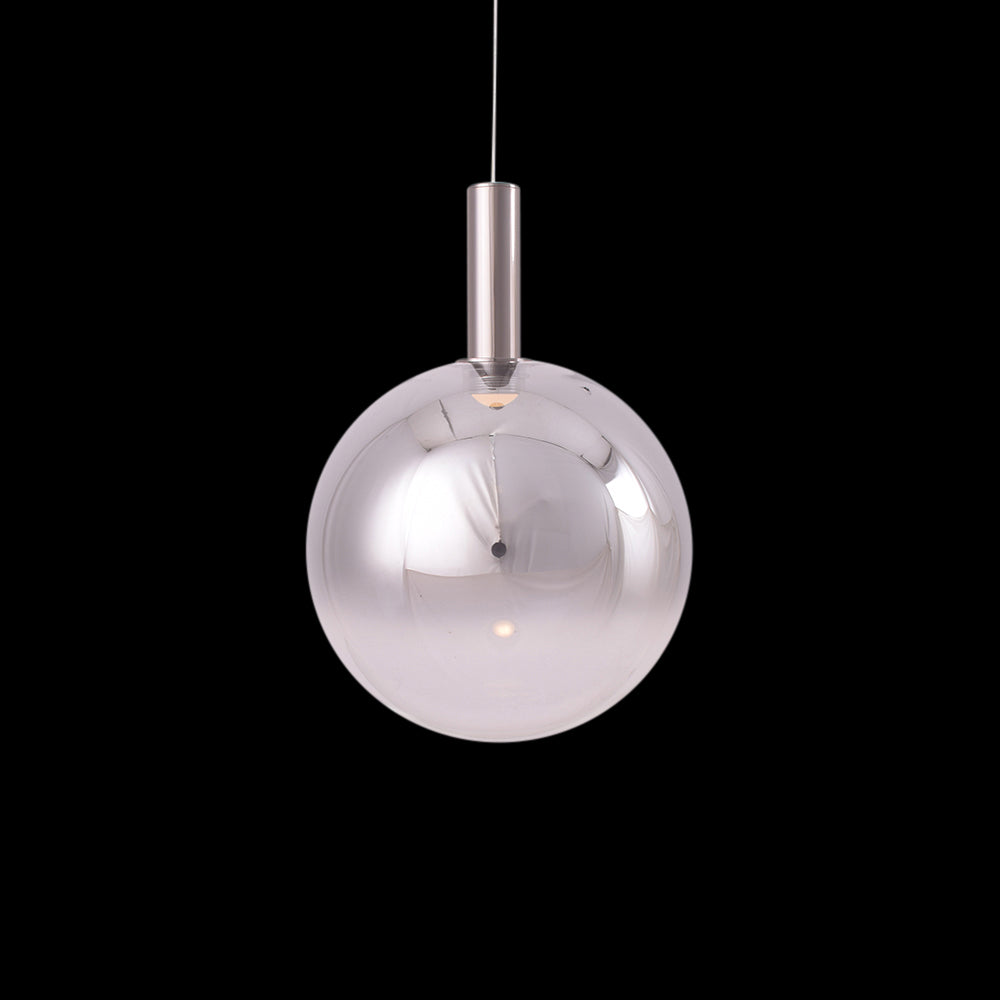 Silver Sphere Pendant Light (LED)