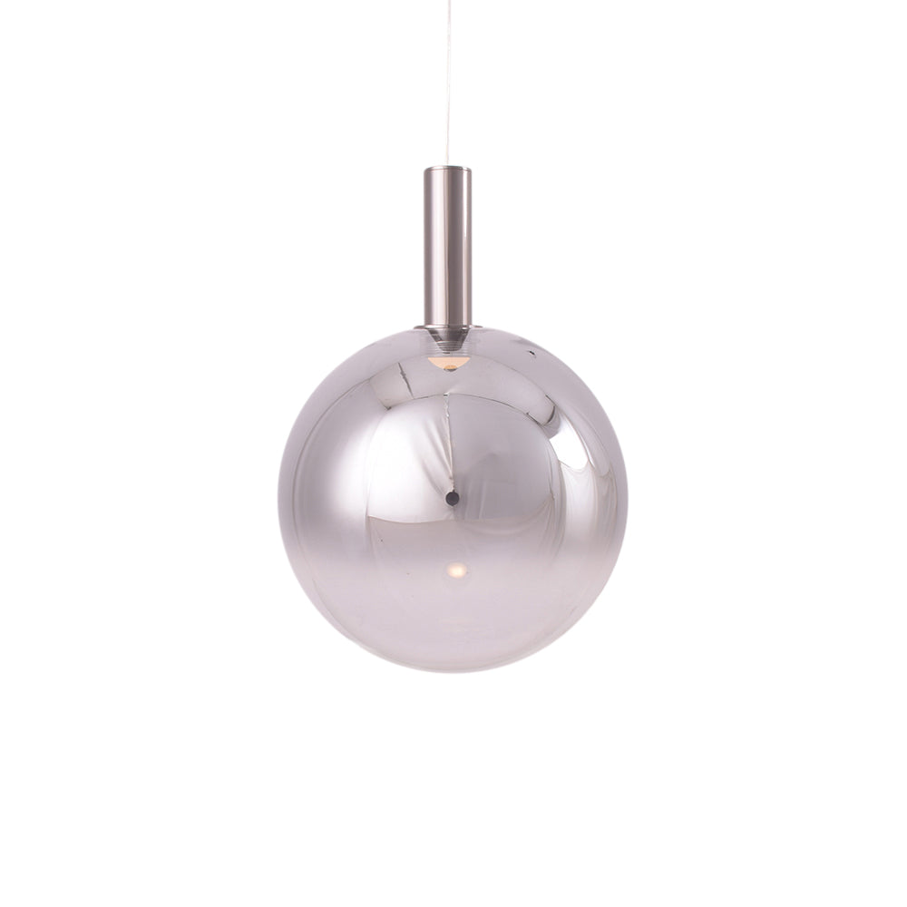 Silver Sphere Pendant Light (LED)