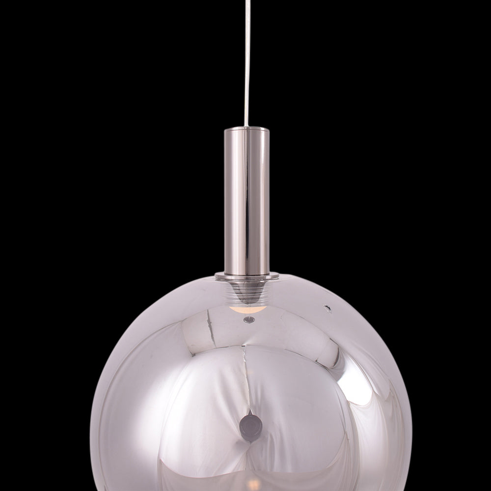 Silver Sphere Pendant Light (LED)