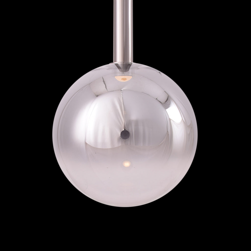 Silver Sphere Pendant Light (LED)