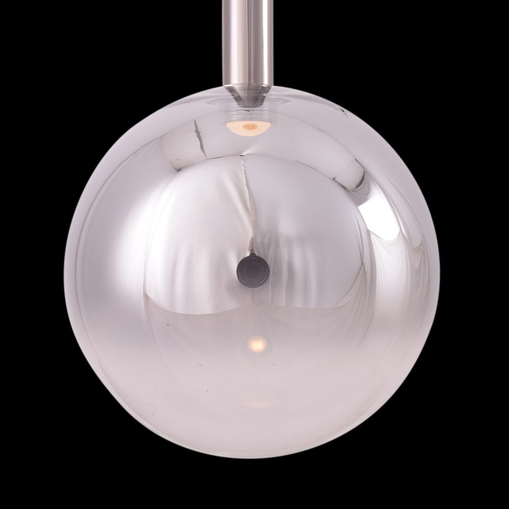 Silver Sphere Pendant Light (LED)