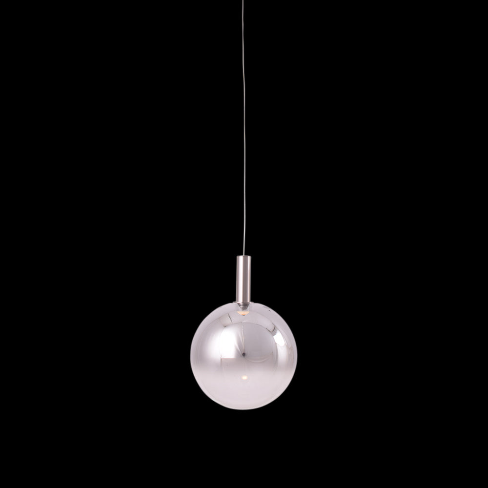 Silver Sphere Pendant Light (LED)