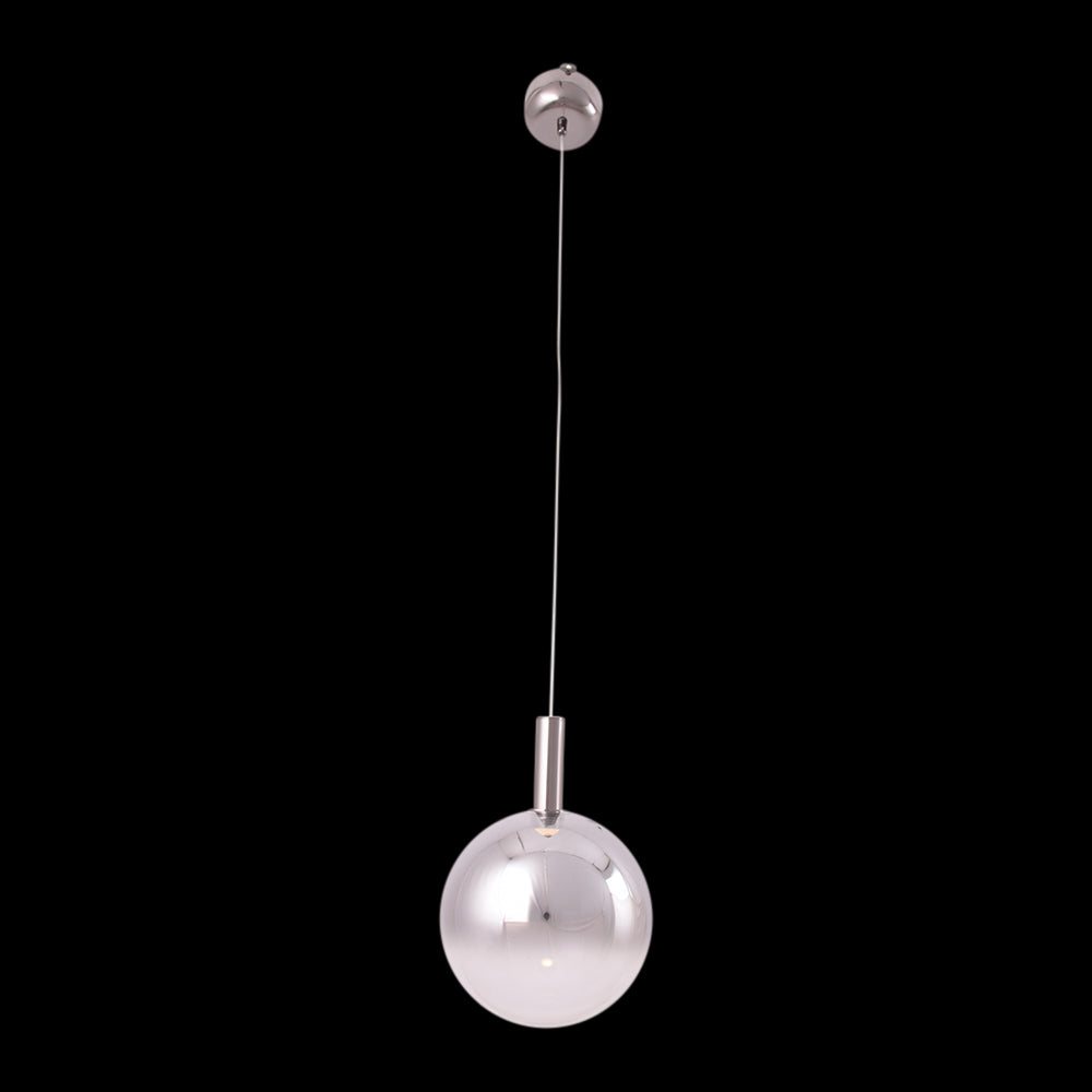 Silver Sphere Pendant Light (LED)