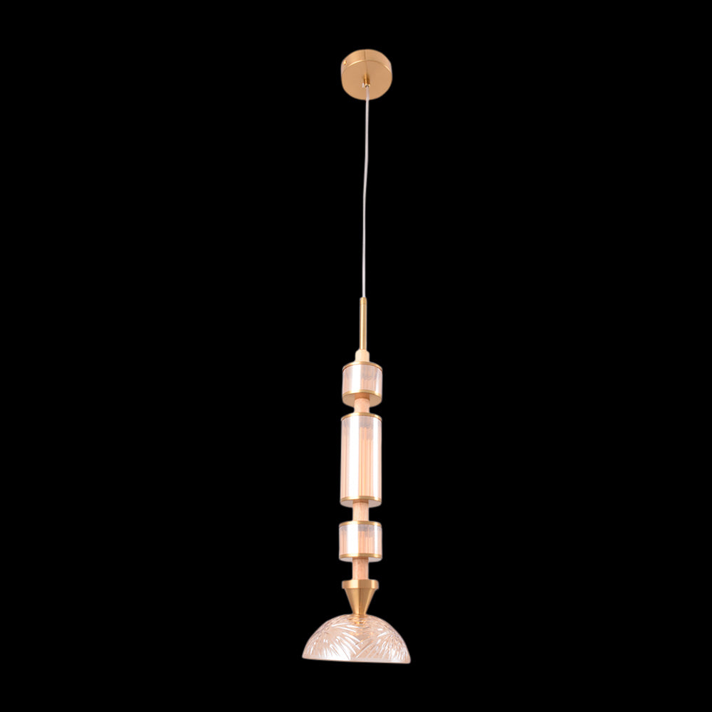 Ethereal Glow Glass Pendant Light (Amber)