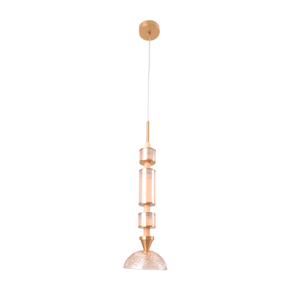 Ethereal Glow Glass Pendant Light (Amber)