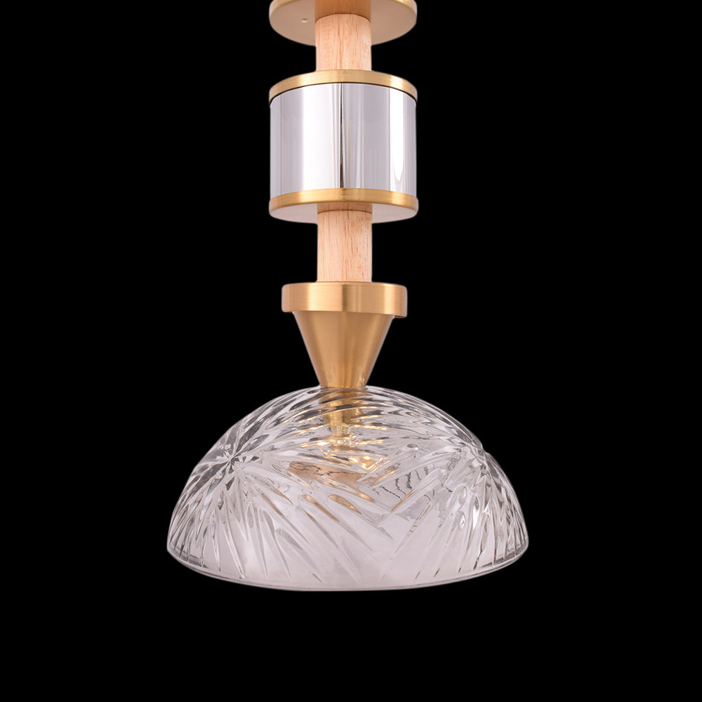 Ethereal Glow Glass Pendant Light (Black)