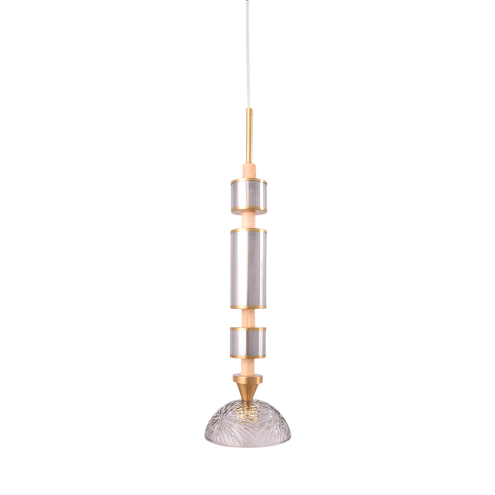 Ethereal Glow Glass Pendant Light (Black)
