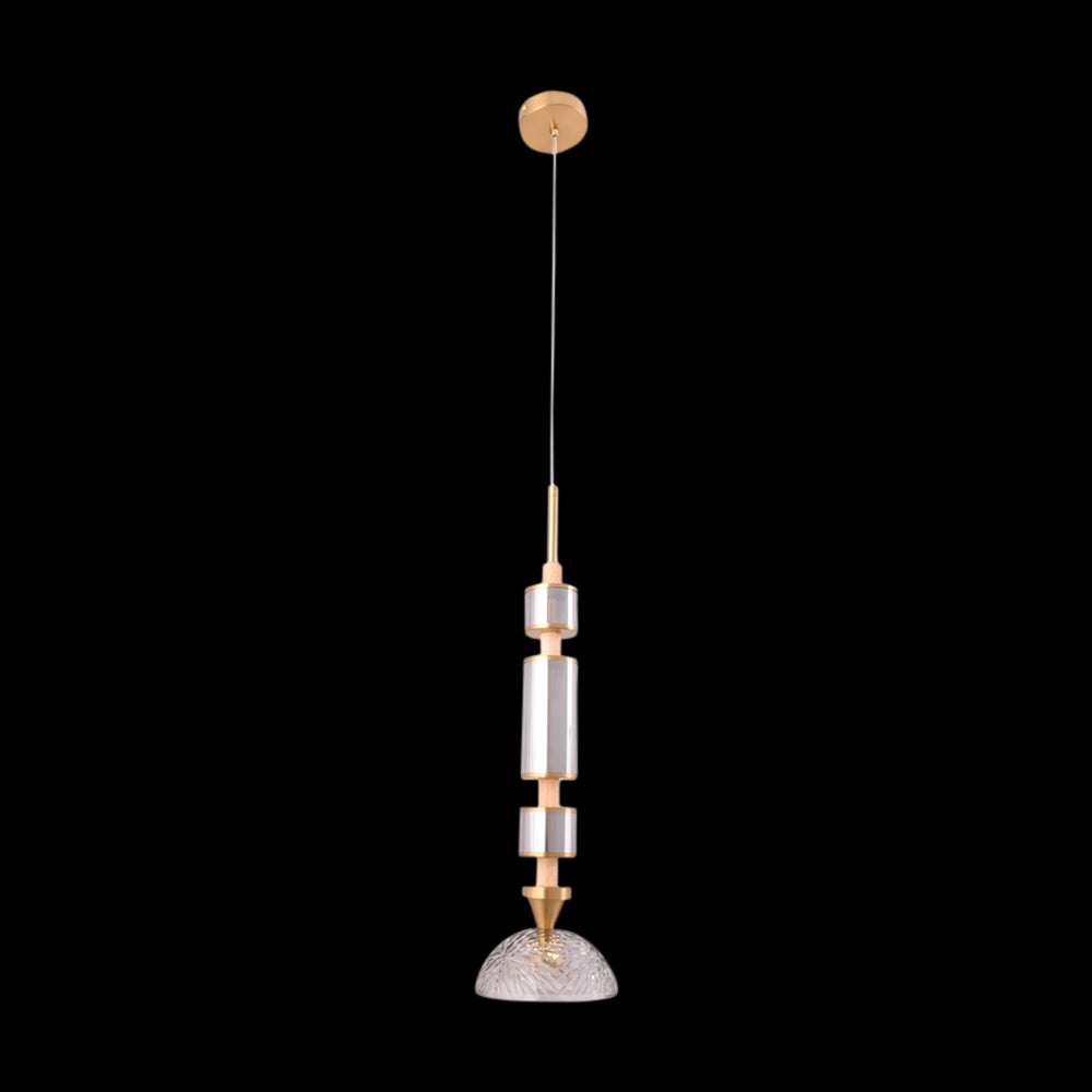 Ethereal Glow Glass Pendant Light (Black)