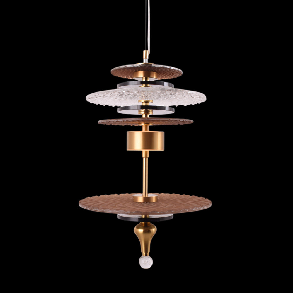 Tiered Precious Rock Pendant Light (LED)