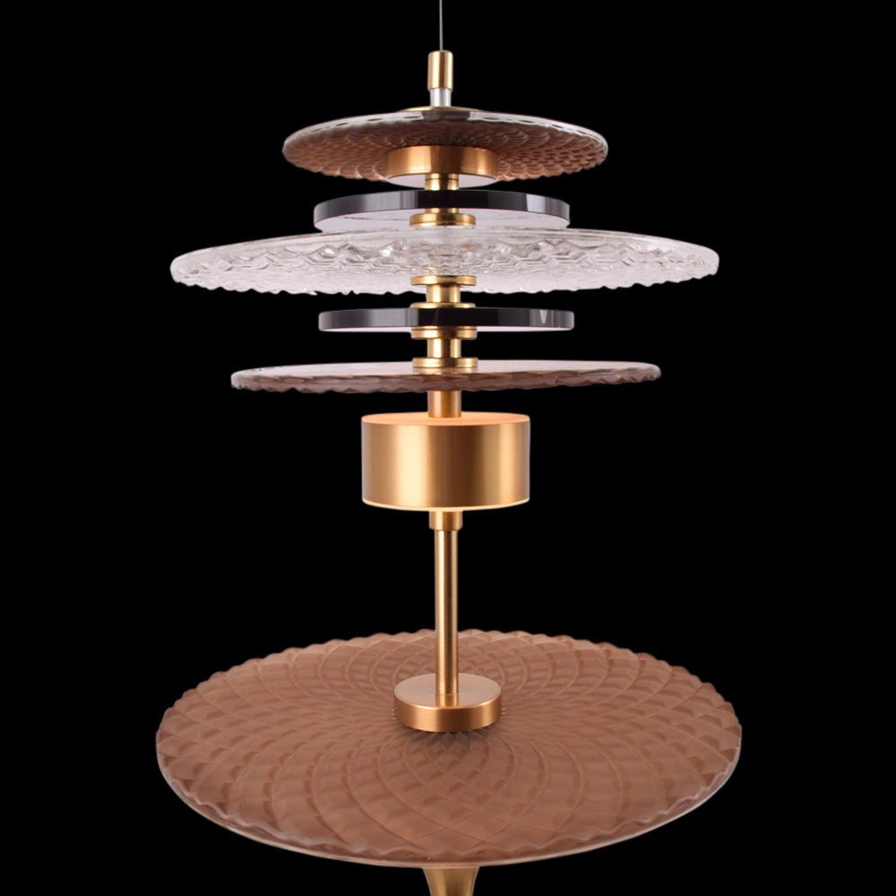 Tiered Precious Rock Pendant Light (LED)