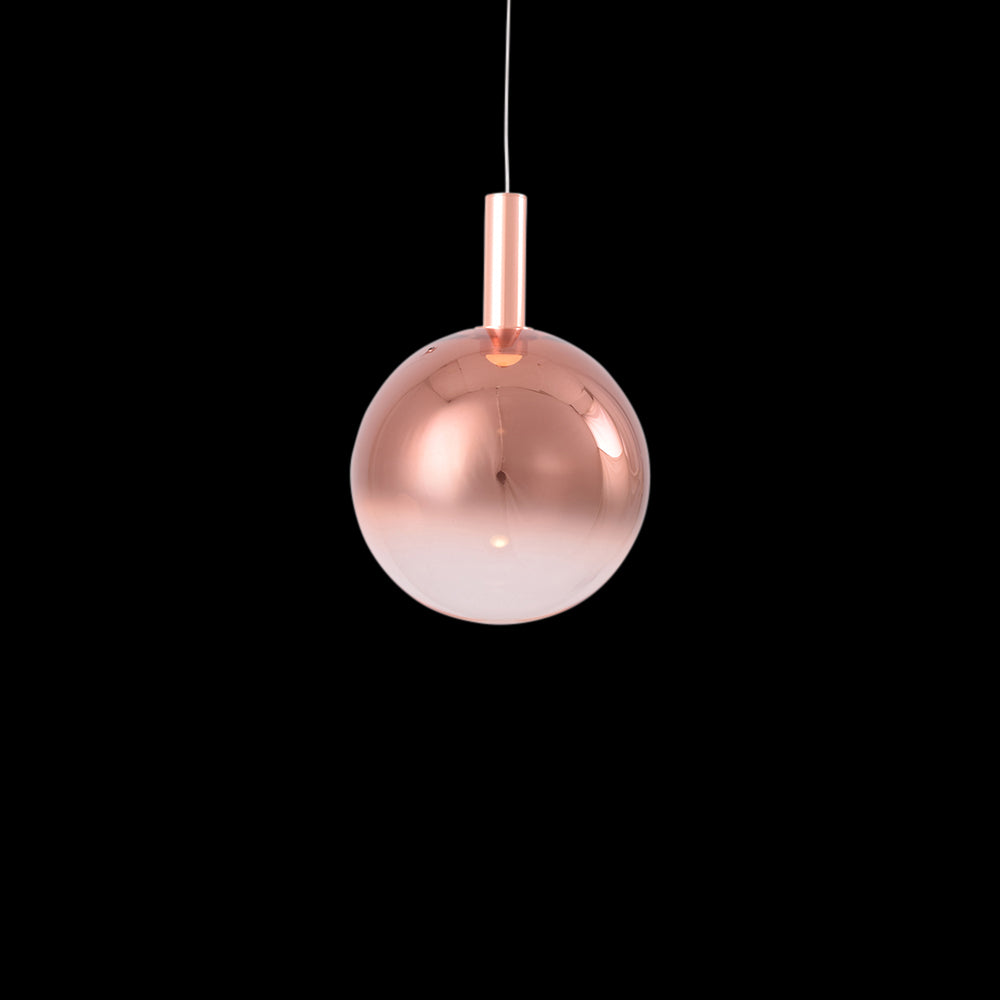 Rose Gold Sphere Pendant Light (LED)