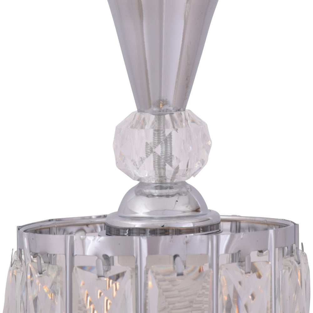 Silver Crystals Pendant Light