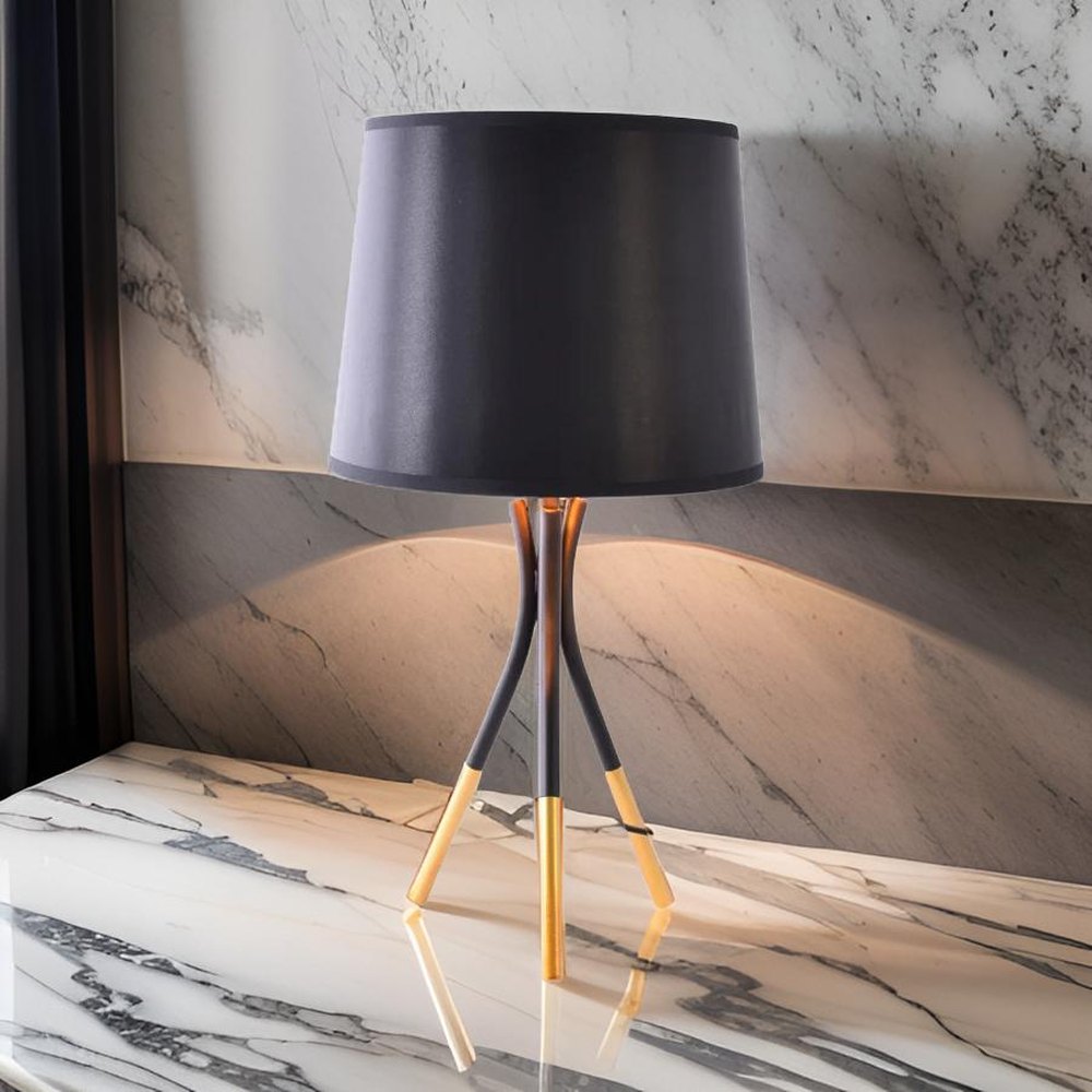 Black Bedside Table Desk Lamp