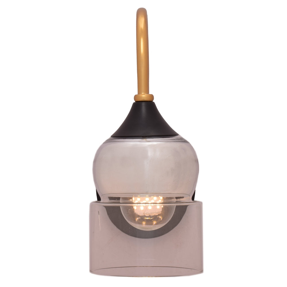 Golden Beacon Glass Wall Light - 1 Light