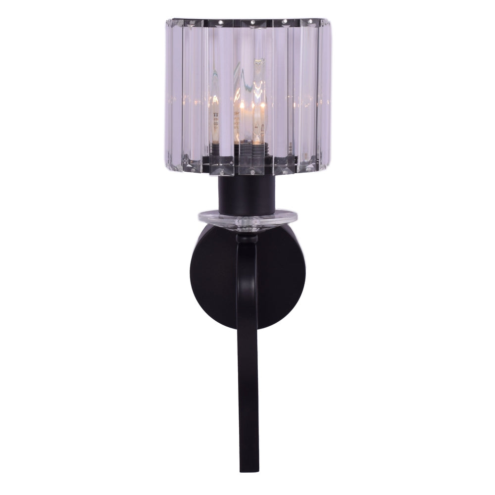 Crystal Cascade Wall Light (Black)