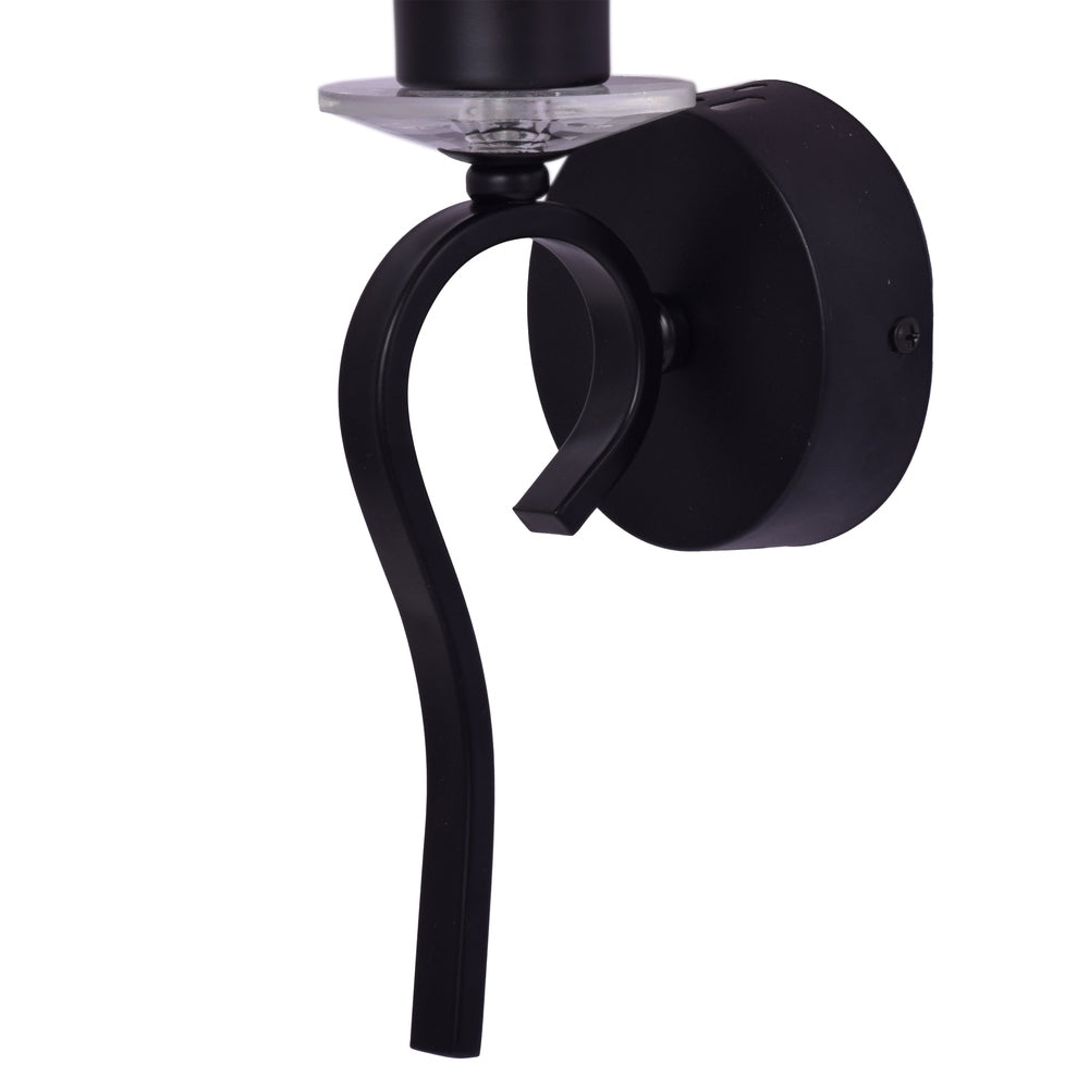 Crystal Cascade Wall Light (Black)