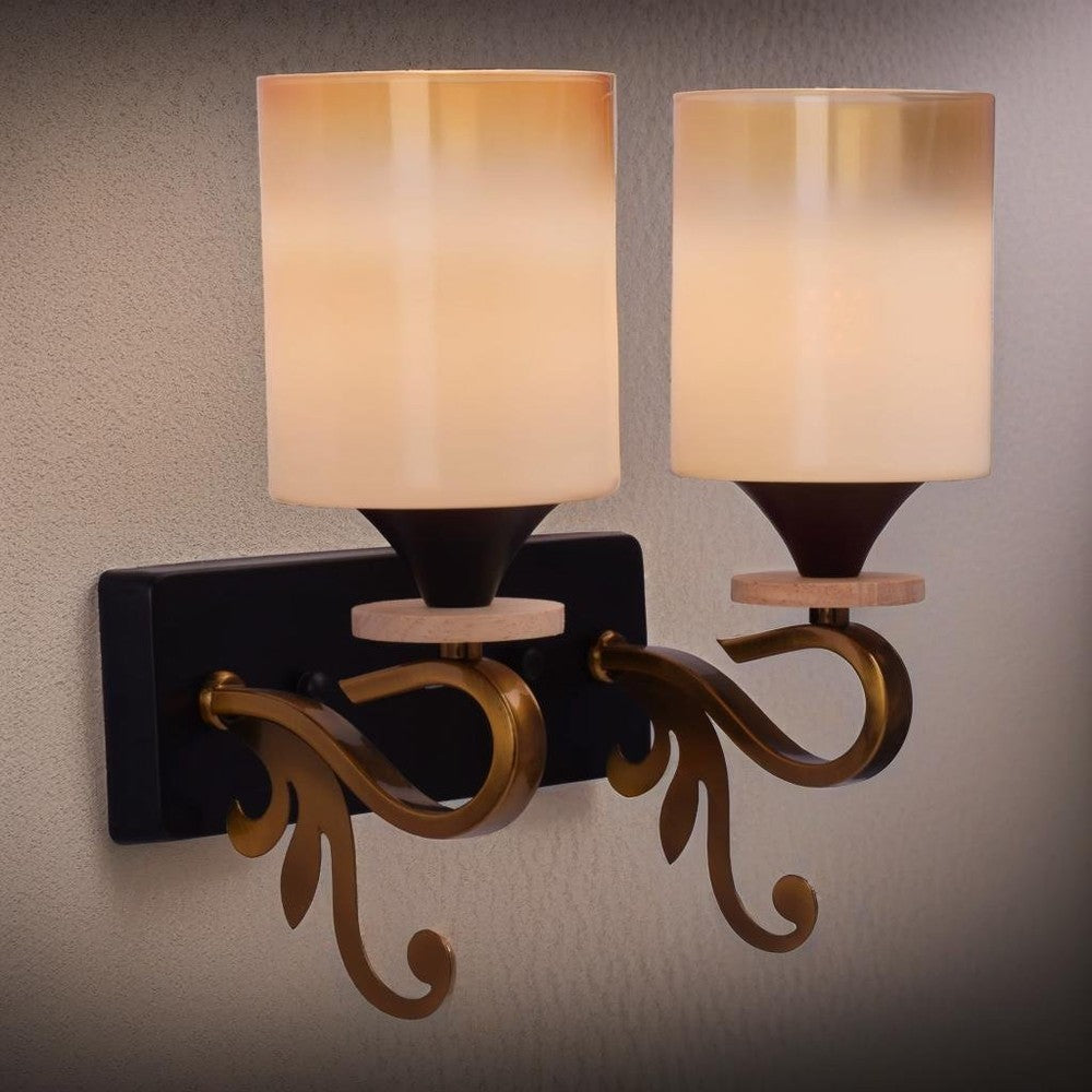 Vintage Noir Wall Light (2 Light)