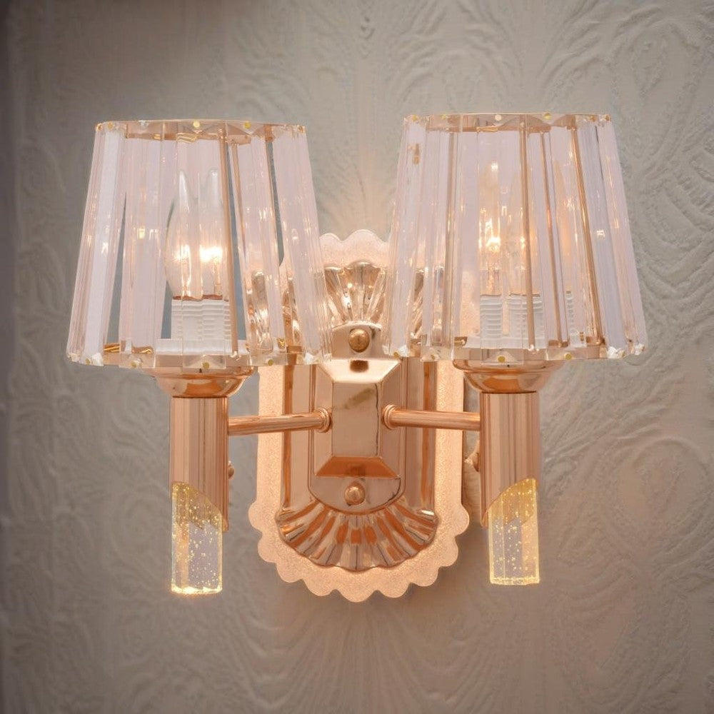 Superior Crystals Wall Light, 2 Arms