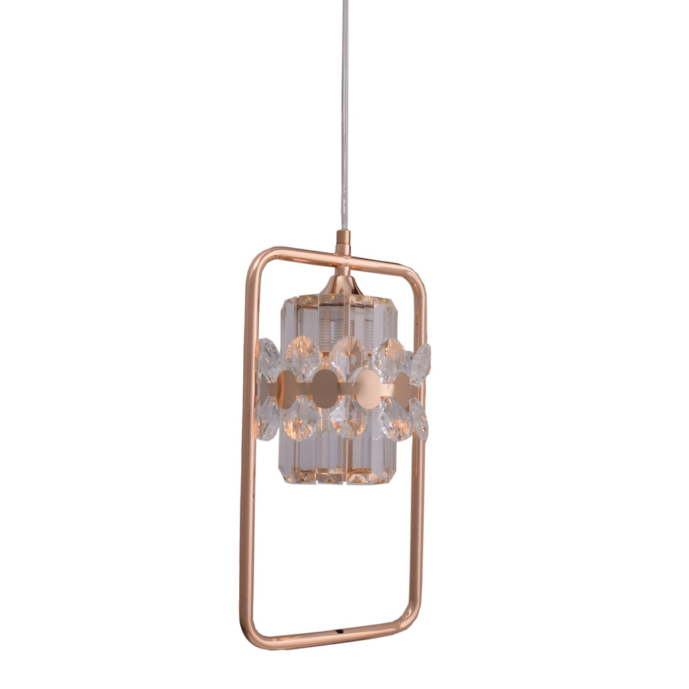 Rectangle Crystal Pendant Light