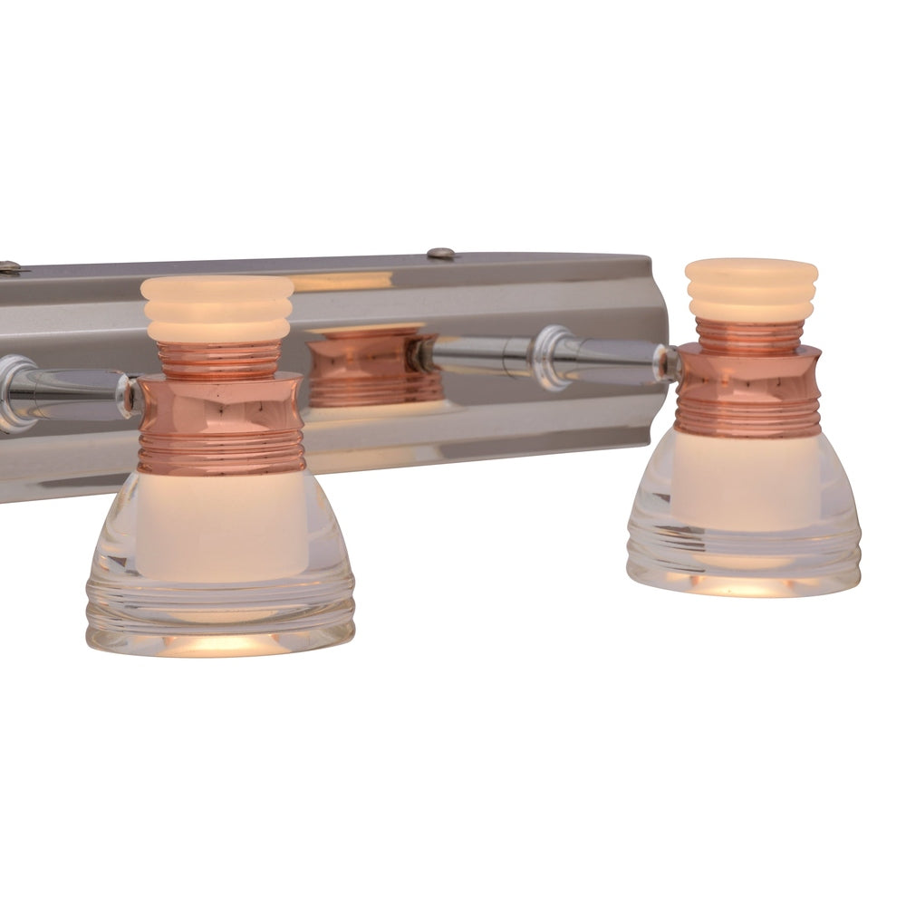Rose Gold Adjustable 2 x LED Wall Light