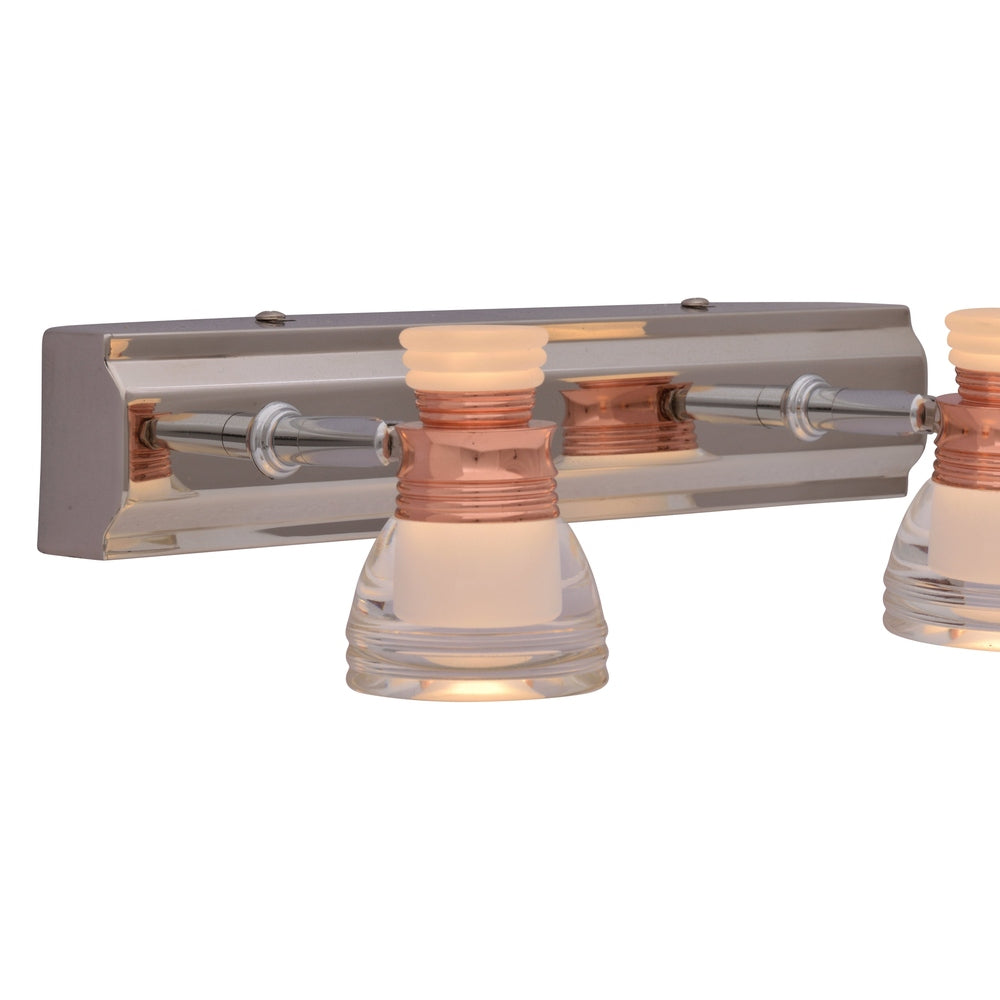 Rose Gold Adjustable 2 x LED Wall Light