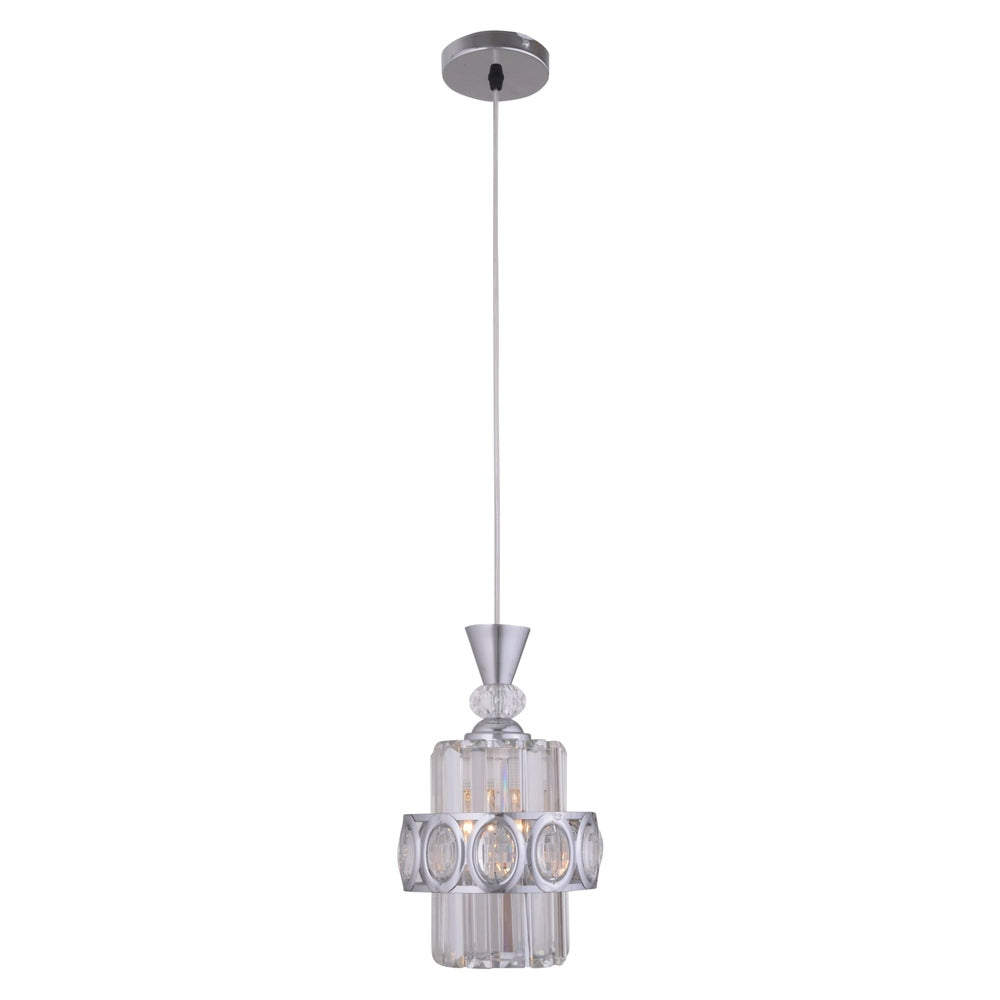 Glam Crystals Chrome Pendant Light