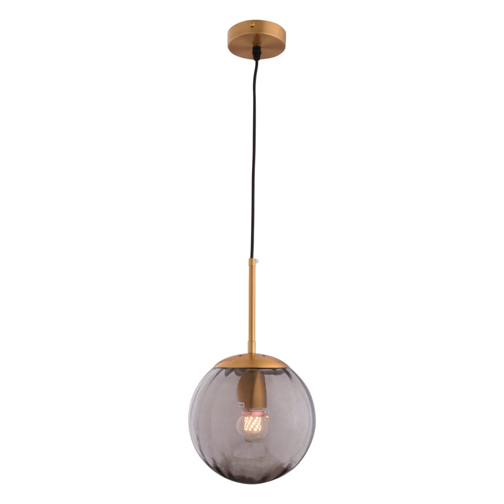 Round Chrome Pendant Light