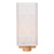 Decorative White Wall Light with Brown Back