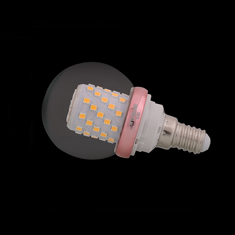 Round Glass LED Bulb 5 Watt Warm White E14