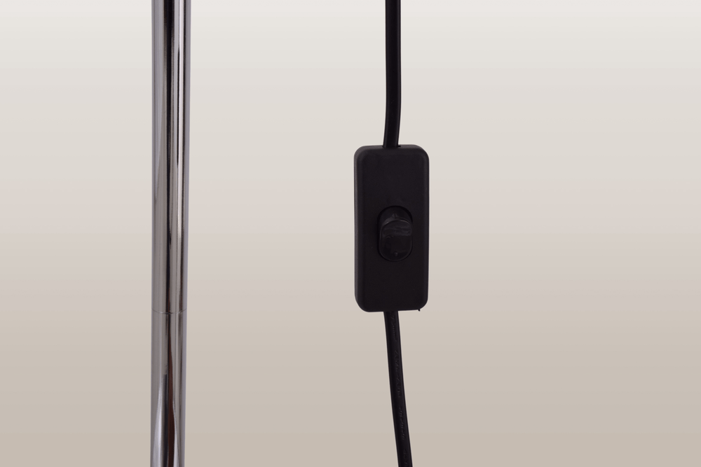 1 Light Torchiere Floor Lamp, Silver