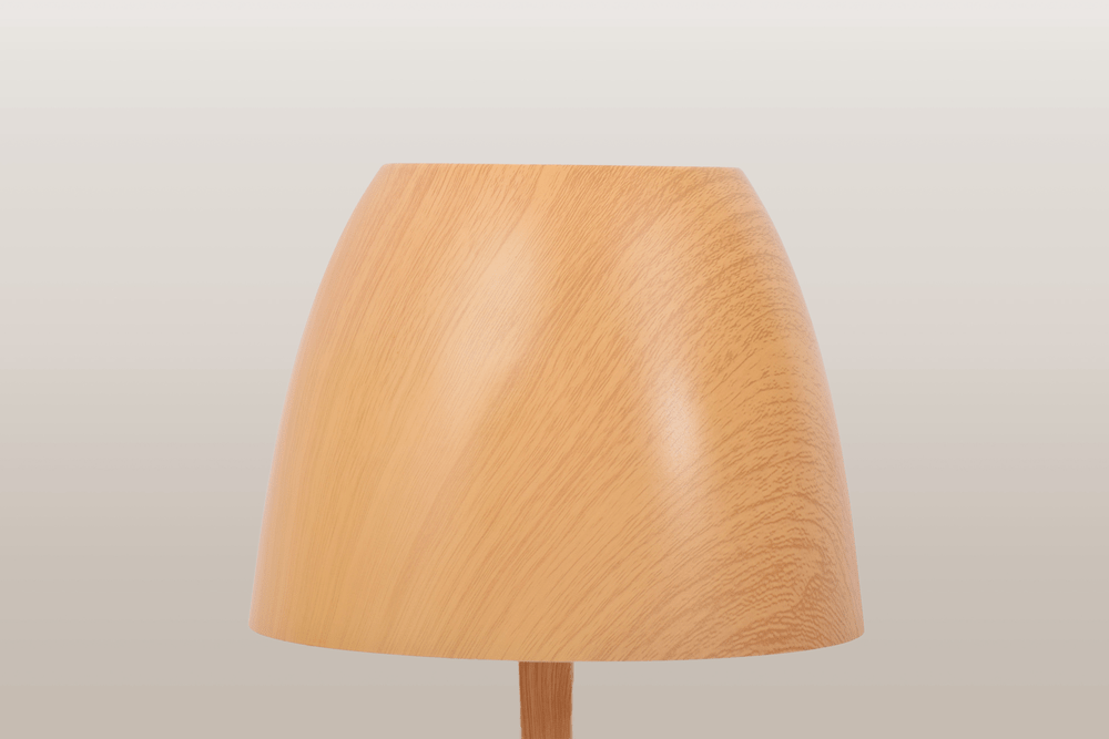 Rustic Oak Table Lamp