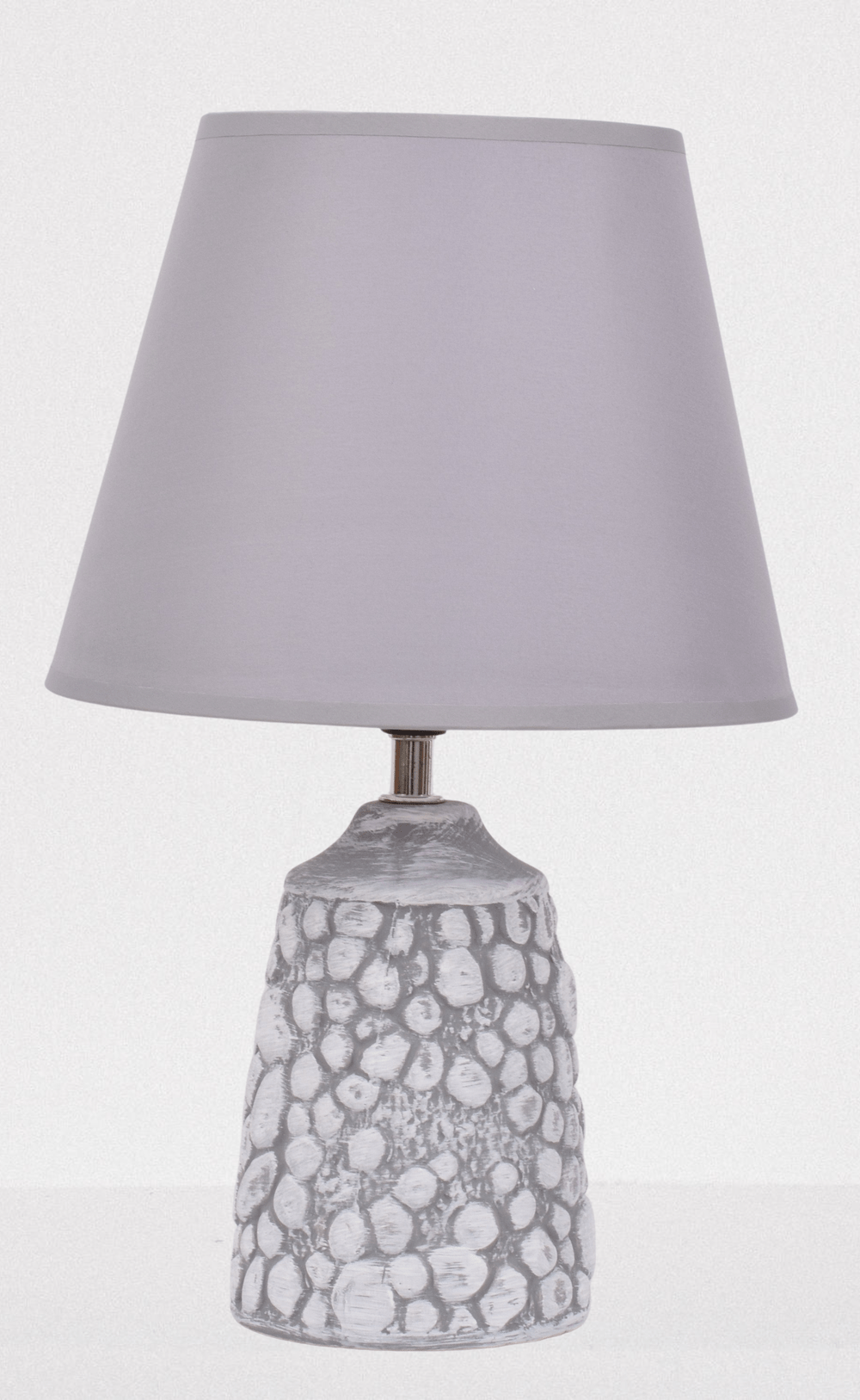 Stone Finish Grey Table Lamp