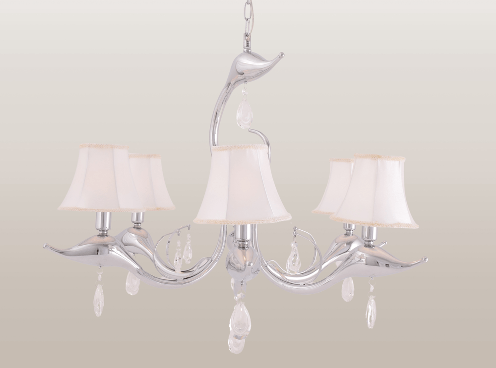 Dolphin Shaded 6 Lights Chandelier